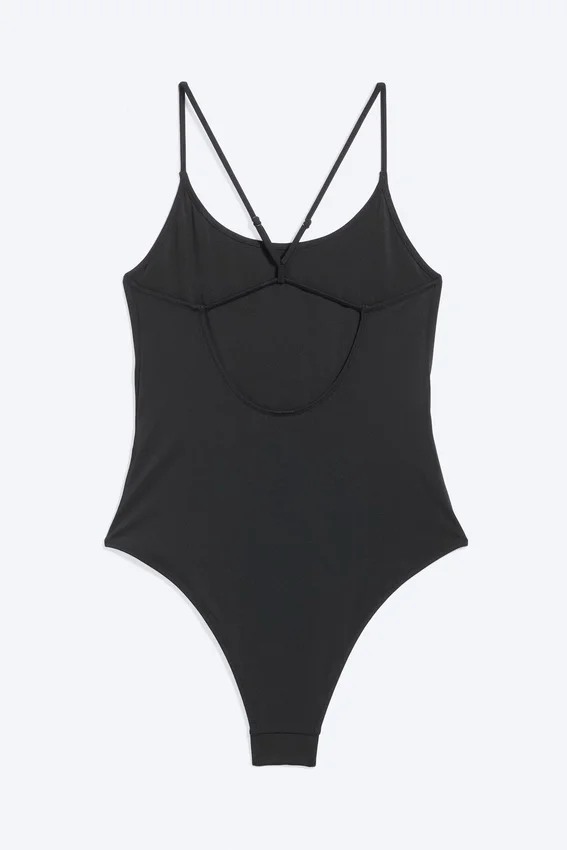 Racer Back Swimsuit – Black Racer Back Swimsuit – Black