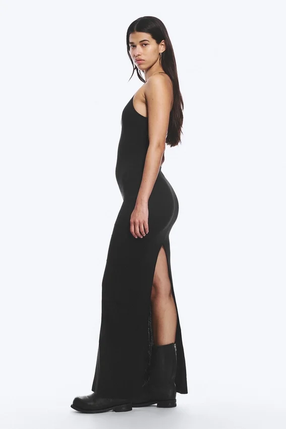 Racerback Jersey Maxi Dress – Black Racerback Jersey Maxi Dress – Black