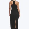 Racerback Jersey Maxi Dress – Black Racerback Jersey Maxi Dress – Black