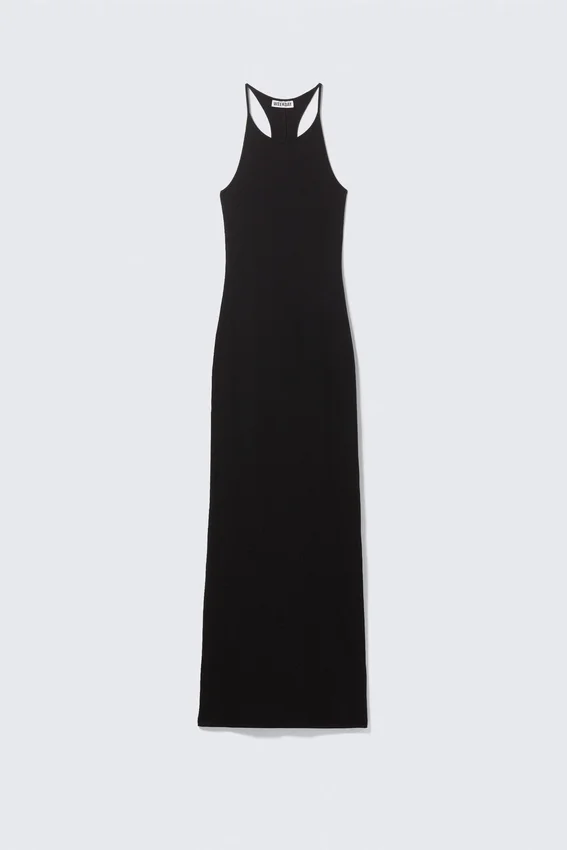 Racerback Jersey Maxi Dress – Black Racerback Jersey Maxi Dress – Black