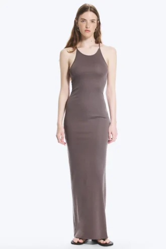 Racerback Jersey Maxi Dress – Dusty Plum