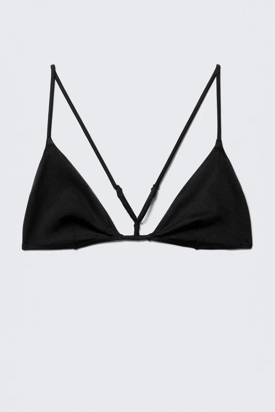 Racerback Triangle Bikini Top – Black Racerback Triangle Bikini Top – Black