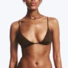 Racerback Triangle Bikini Top – Dark Brown Racerback Triangle Bikini Top – Dark Brown