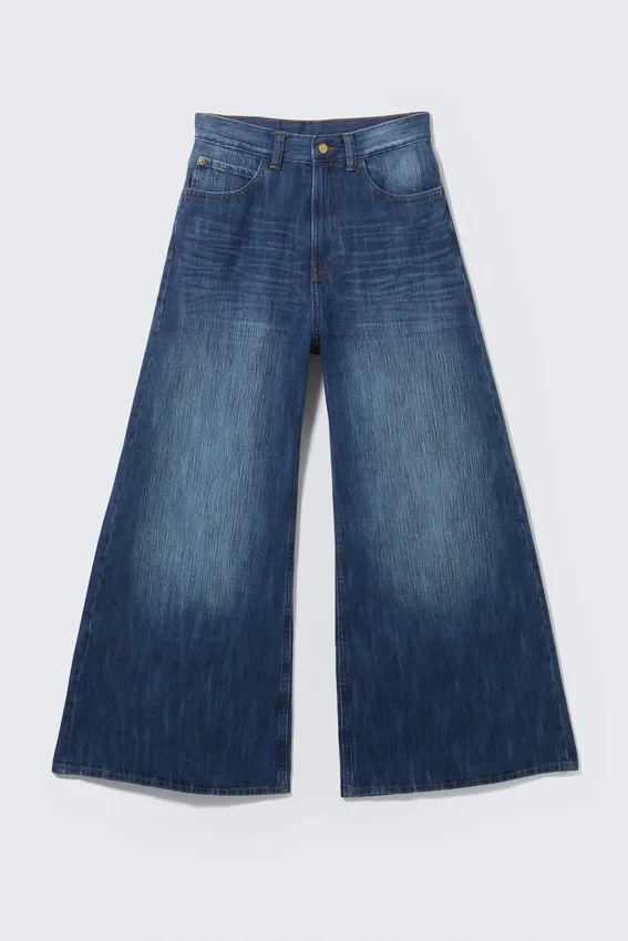 Rad Super Regular Waist Loose Wide Jeans – Blue Web – Medium Blue | Cheap Monday Gb Rad Super Regular Waist Loose Wide Jeans – Blue Web – Medium Blue | Cheap Monday Gb
