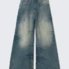 Rad Super Regular Waist Loose Wide Jeans – Canyon Blue – Medium Blue | Cheap Monday Gb Rad Super Regular Waist Loose Wide Jeans – Canyon Blue – Medium Blue | Cheap Monday Gb