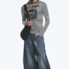 Rad Super Regular Waist Loose Wide Jeans – Star Blue | Cheap Monday Gb