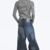 Rad Super Regular Waist Loose Wide Jeans – Star Blue | Cheap Monday Gb