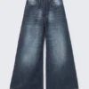 Rad Super Regular Waist Loose Wide Jeans – Star Blue | Cheap Monday Gb