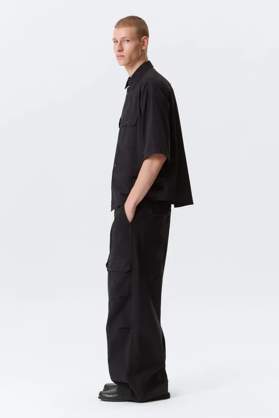 Rael Kade Parachute Trousers – Black Rael Kade Parachute Trousers – Black