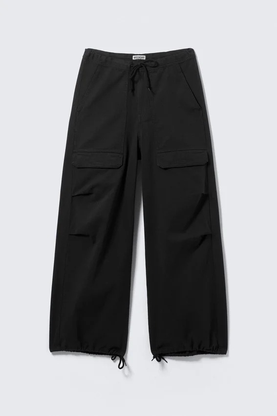 Rael Kade Parachute Trousers – Black Rael Kade Parachute Trousers – Black