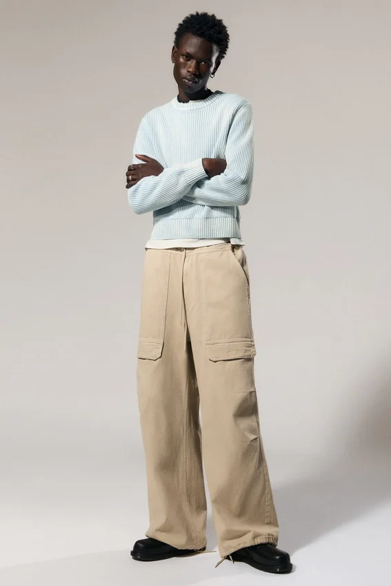 Rael Kade Parachute Trousers – Light Beige Rael Kade Parachute Trousers – Light Beige