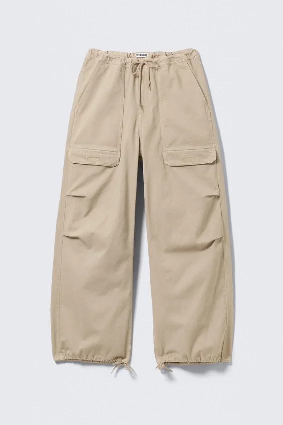 Rael Kade Parachute Trousers – Light Beige Rael Kade Parachute Trousers – Light Beige