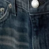 Rail Mid Rise Loose Wide Jeans – Deep Ocean Blue – Dark Blue