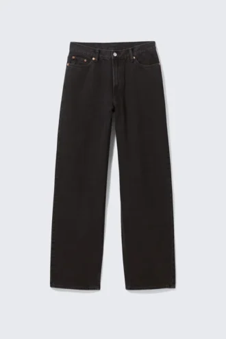 Rail Mid Rise Loose Wide Jeans – Ink Black – Black Rail Mid Rise Loose Wide Jeans – Ink Black – Black
