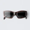 Rectangular Semi-Wide Sunglasses – Brown Tortoise Rectangular Semi-Wide Sunglasses – Brown Tortoise