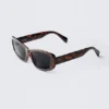 Rectangular Semi-Wide Sunglasses – Brown Tortoise Rectangular Semi-Wide Sunglasses – Brown Tortoise
