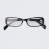 Rectangular Sunglasses – Black – See Through Rectangular Sunglasses – Black – See Through