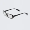 Rectangular Sunglasses – Black – See Through Rectangular Sunglasses – Black – See Through
