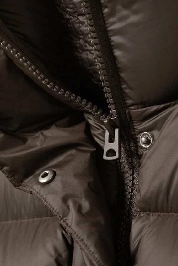 Recycled Down Puffer Jacket – Dark Brown Recycled Down Puffer Jacket – Dark Brown