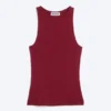 Red Fitted Cotton Jersey Tank Top – Red Red Fitted Cotton Jersey Tank Top – Red