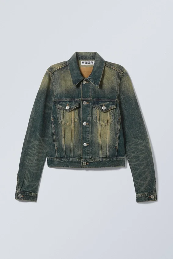 Regular Fit Denim Trucker Jacket – Carson Blue – Dark Blue Regular Fit Denim Trucker Jacket – Carson Blue – Dark Blue