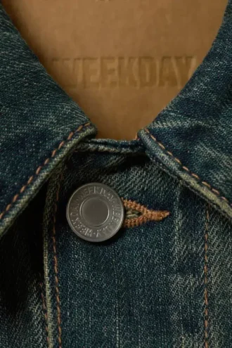 Regular Fit Denim Trucker Jacket – Carson Blue – Dark Blue