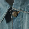 Regular Fit Denim Trucker Jacket – Dusty Cyan Regular Fit Denim Trucker Jacket – Dusty Cyan