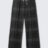 Regular Fit Drawstring Trousers – Dark Grey Regular Fit Drawstring Trousers – Dark Grey
