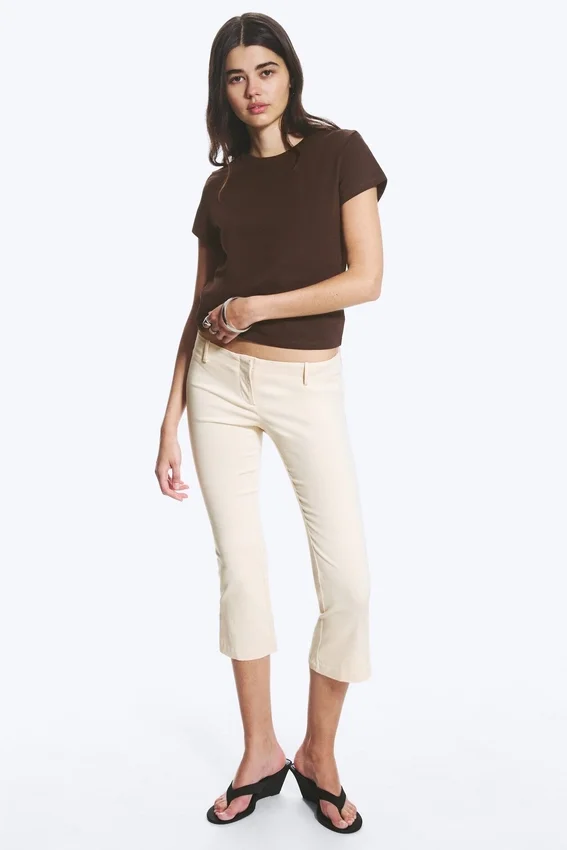 Regular Fit Mini T-Shirt – Brown Regular Fit Mini T-Shirt – Brown