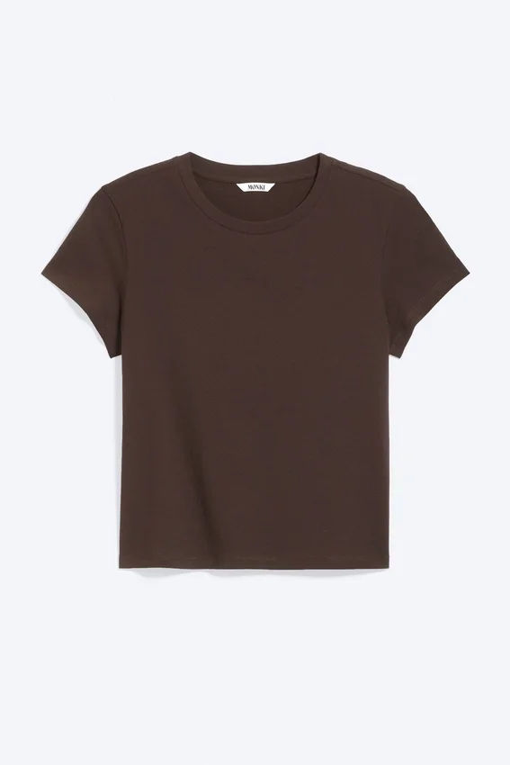 Regular Fit Mini T-Shirt – Brown Regular Fit Mini T-Shirt – Brown