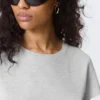 Regular Fit Mini T-Shirt – Grey Melange Regular Fit Mini T-Shirt – Grey Melange