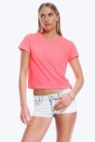 Regular Fit Mini T-Shirt – Neon Pink Regular Fit Mini T-Shirt – Neon Pink