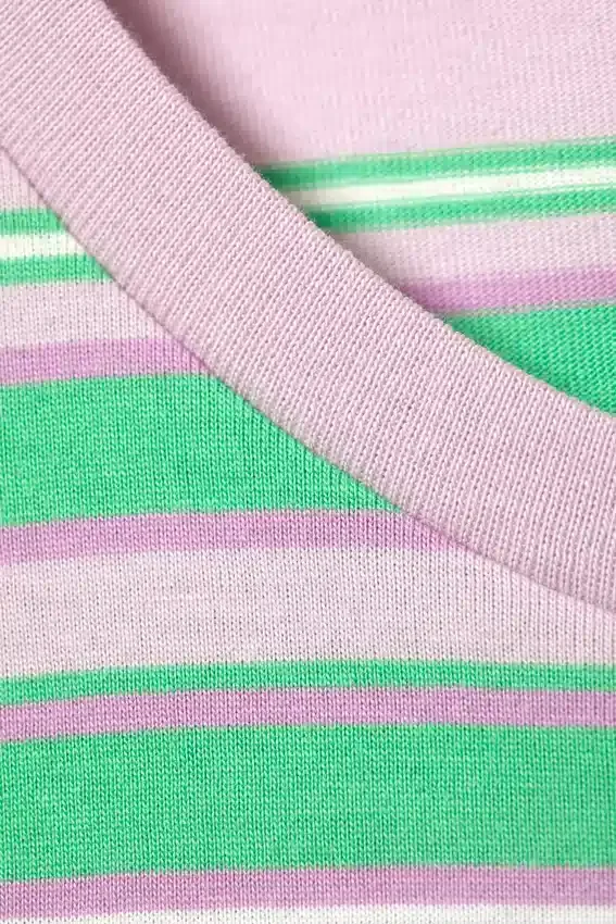 Regular Fit Mini T-Shirt – Pink/Green Stripe Regular Fit Mini T-Shirt – Pink/Green Stripe