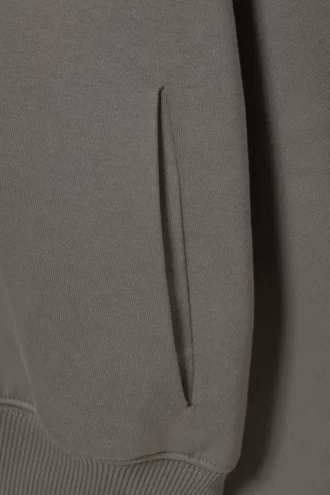 Regular Fit Zip Hoodie – Dusty Grey