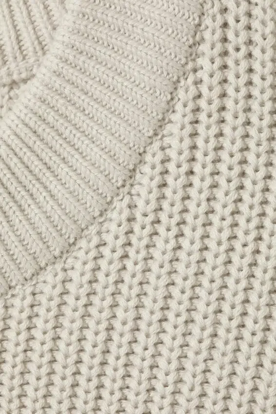 Regular Heavy Knit Sweater – Ecru Regular Heavy Knit Sweater – Ecru