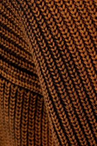 Regular Heavy Knit Sweater – Washed Dark Red