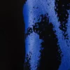 Regular Jacquard Knitted Graphic Sweater – Black – Blue Spray Paint