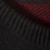 Regular Jacquard Knitted Graphic Sweater – Black – Star Team Regular Jacquard Knitted Graphic Sweater – Black – Star Team