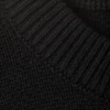 Regular Knitted Cotton Sweater – Black Regular Knitted Cotton Sweater – Black