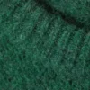 Regular Knitted Wool-Blend Sweater – Dark Green
