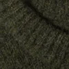 Regular Knitted Wool-Blend Sweater – Dark Green Regular Knitted Wool-Blend Sweater – Dark Green