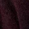 Regular Knitted Wool-Blend Sweater – Dark Red Melange Regular Knitted Wool-Blend Sweater – Dark Red Melange