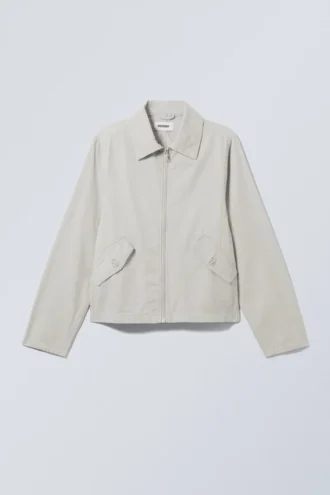 Regular Linen Blend Jacket – Light Dusty Mole