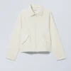 Regular Linen Blend Jacket – off White Regular Linen Blend Jacket – off White