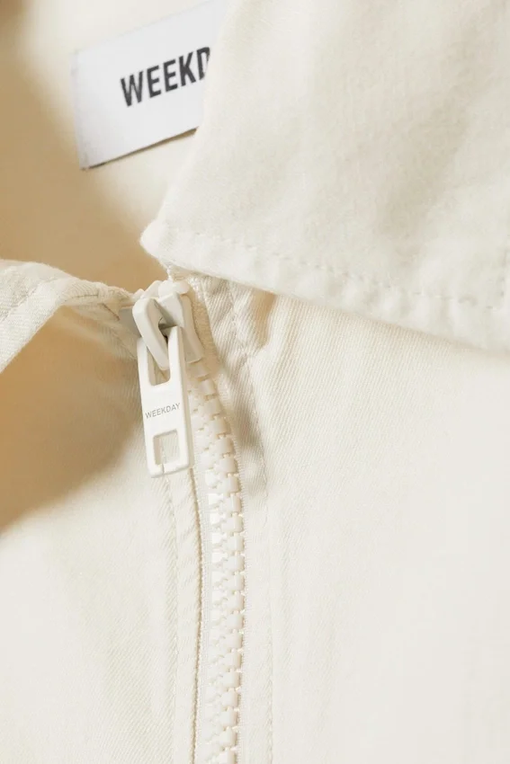 Regular Linen Blend Jacket – off White Regular Linen Blend Jacket – off White