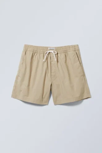 Regular Oxford Shorts – Beige