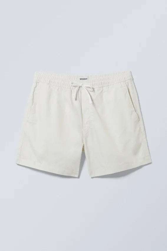 Regular Oxford Shorts – Dusty White Regular Oxford Shorts – Dusty White