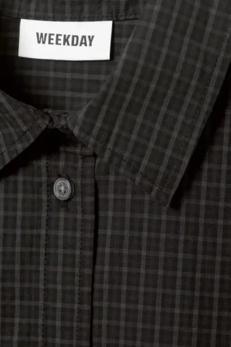 Regular Poplin Shirt – Dark Black