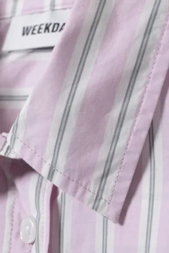 Regular Poplin Shirt – Pastel Purple Stripe