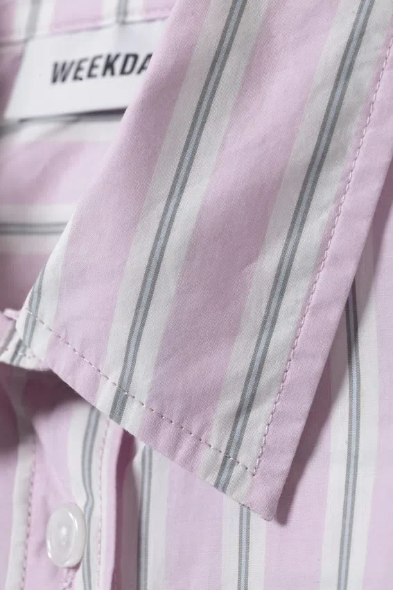 Regular Poplin Shirt – Pastel Purple Stripe Regular Poplin Shirt – Pastel Purple Stripe